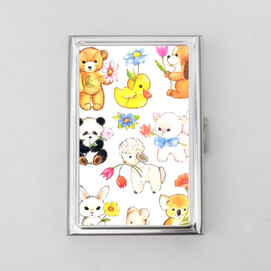 Vintage Animals Card Holder OR Cigarette Case