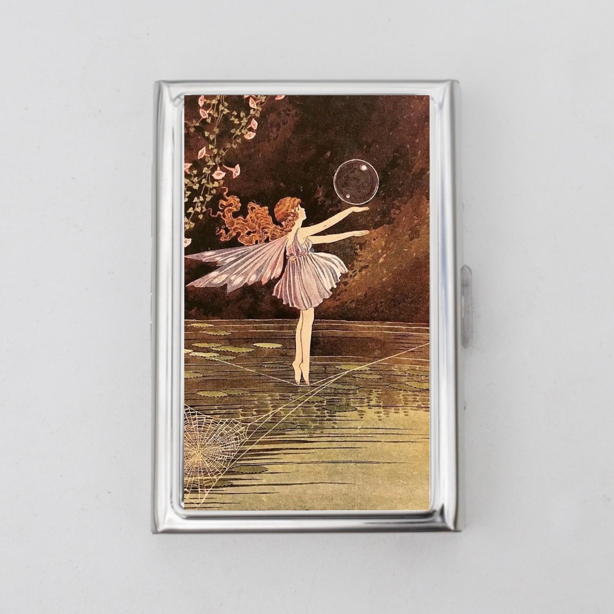 Fairy and Bubble Card Holder OR Cigarette Case