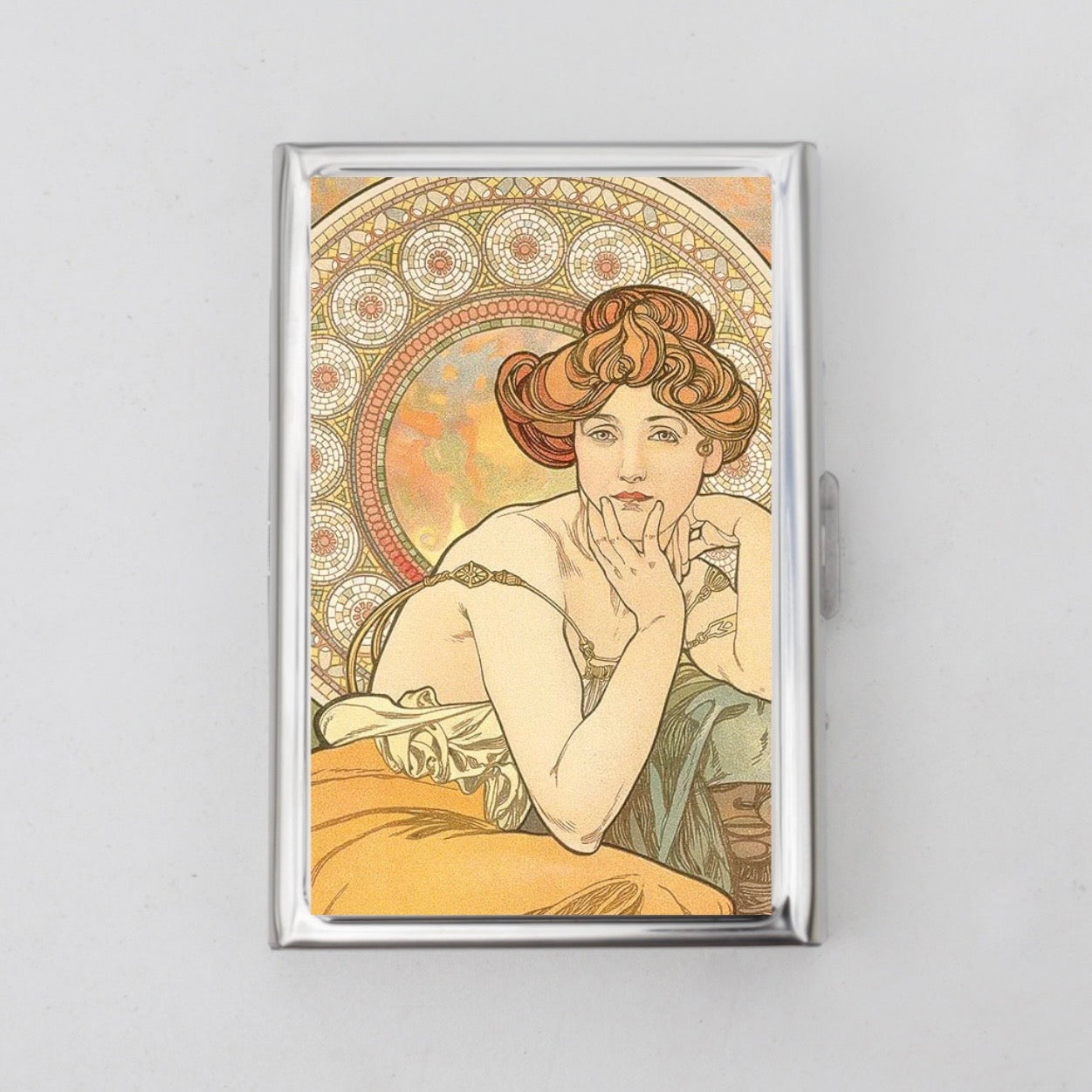 Alphonse Mucha Card Holder OR Cigarette Case