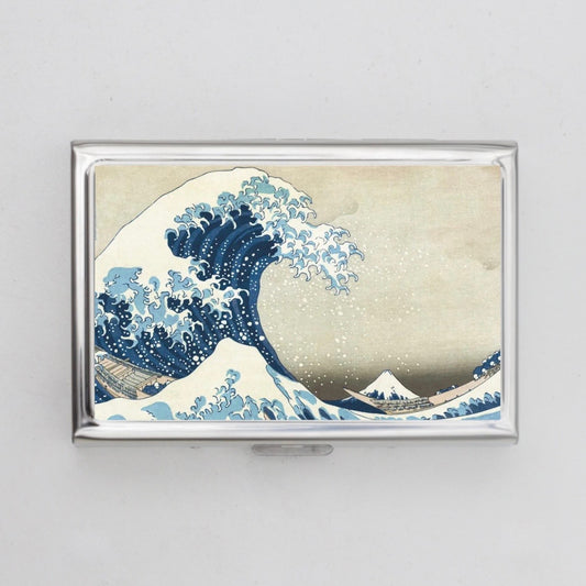 The Great Wave off Kanagawa Hokusai Card Holder OR Cigarette Case