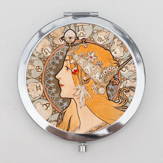 Mucha Compact Mirror OR Pill Box