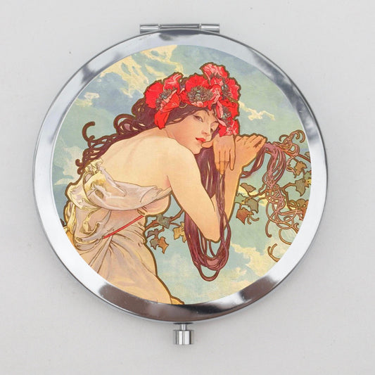 Mucha Compact Mirror OR Pill Box