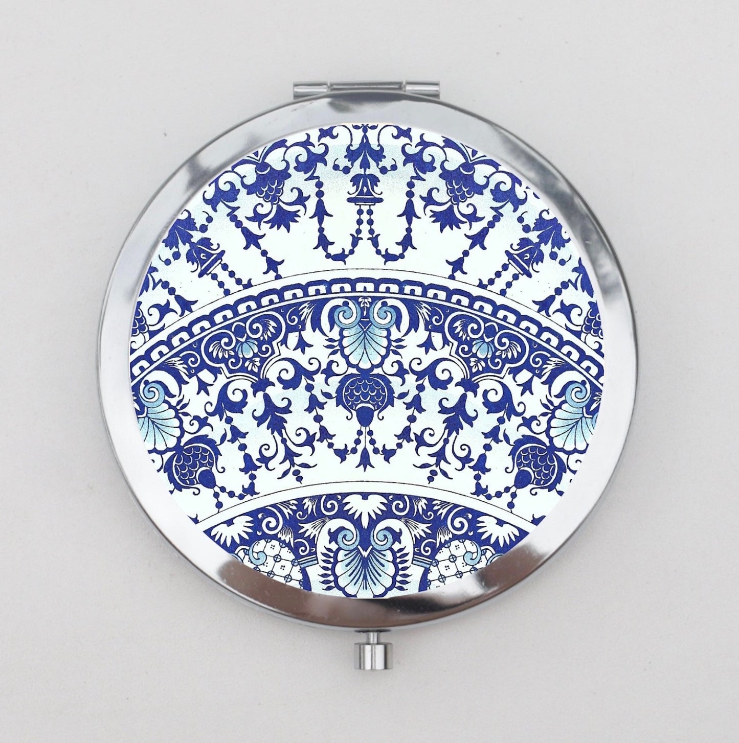 Blue Compact Mirror OR Pill Box