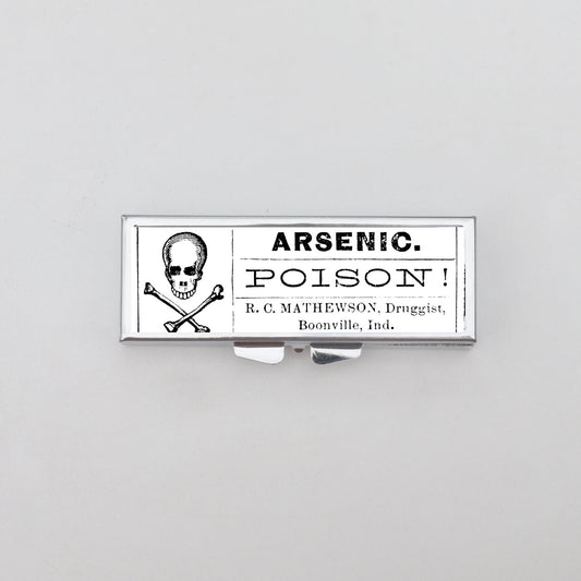 Arsenic Poison Rectangle Pill Box