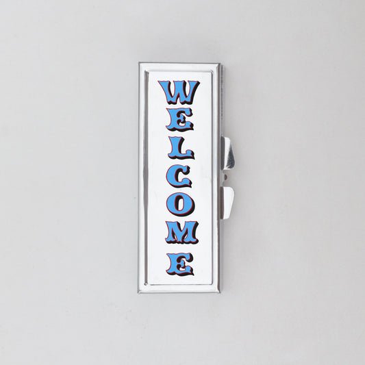 Welcome Sign Rectangle Pill Box