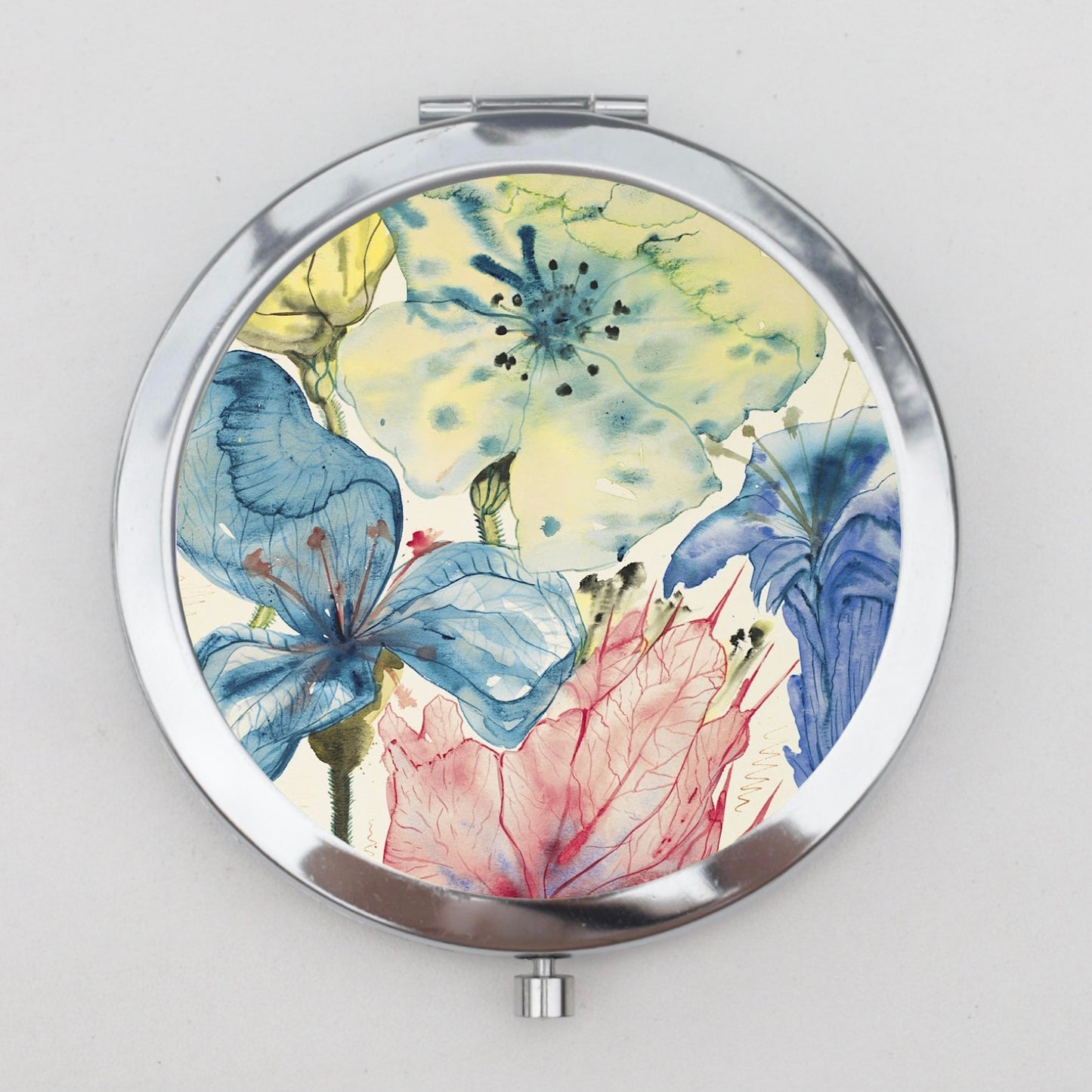 Fleurs Compact Mirror OR Pill Box