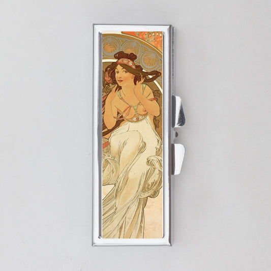 Alphonse Mucha Rectangle Pill Box