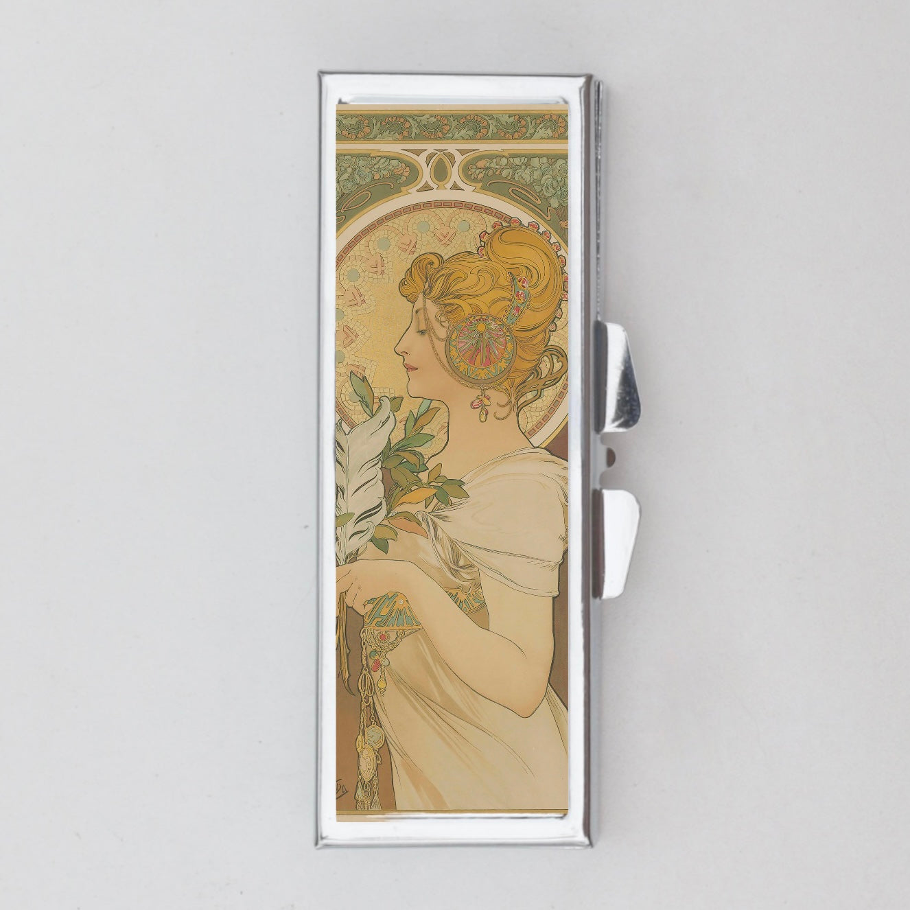 Alphonse Mucha Rectangle Pill Box