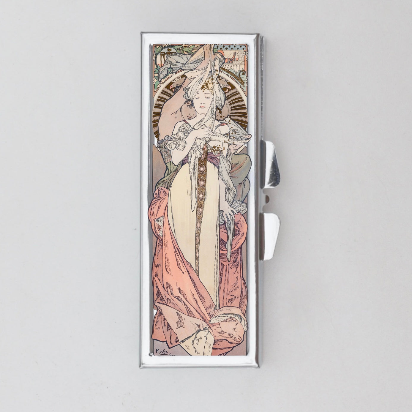 Alphonse Mucha Rectangle Pill Box