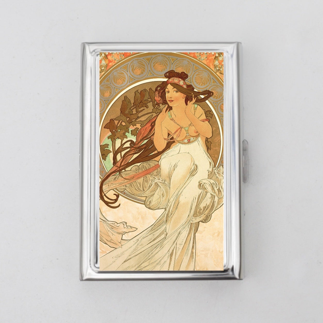 Alphonse Mucha Card Holder OR Cigarette Case