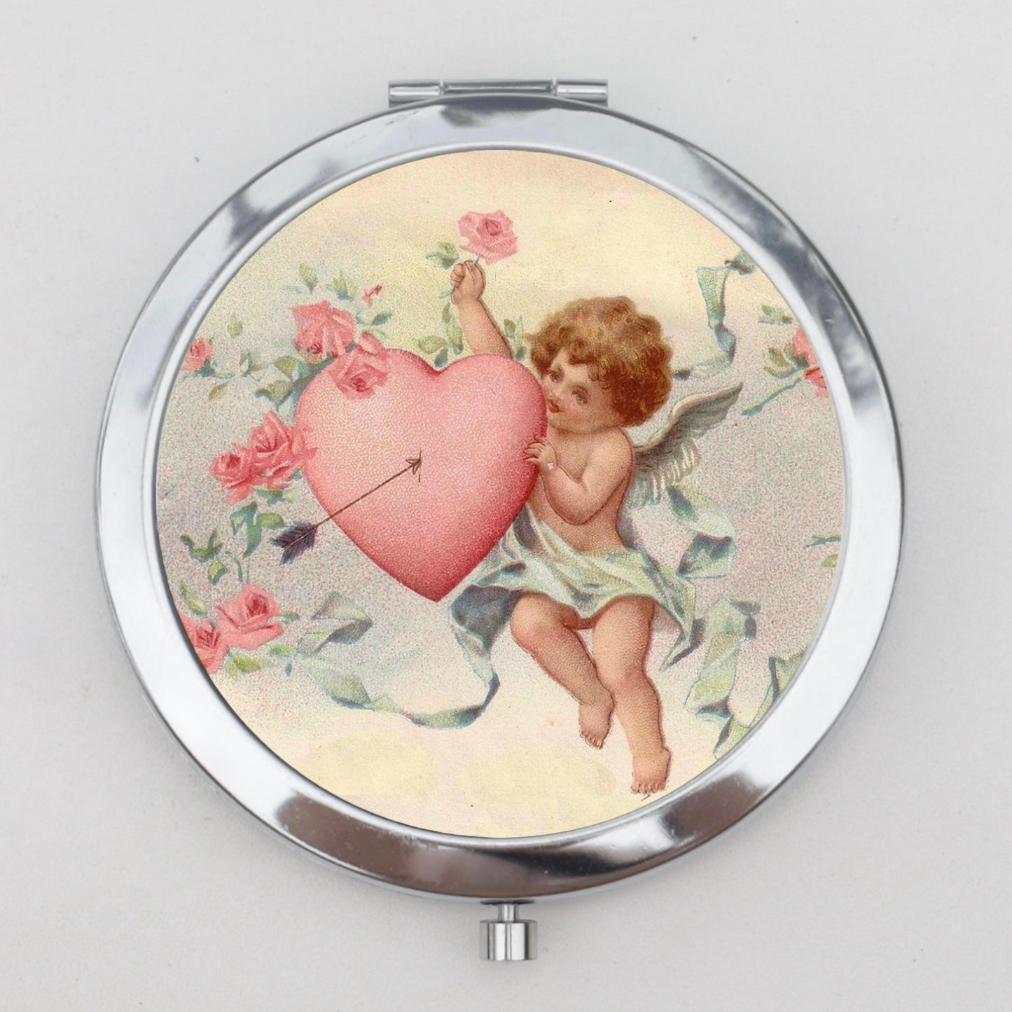 Cupid Compact Mirror OR Pill Box