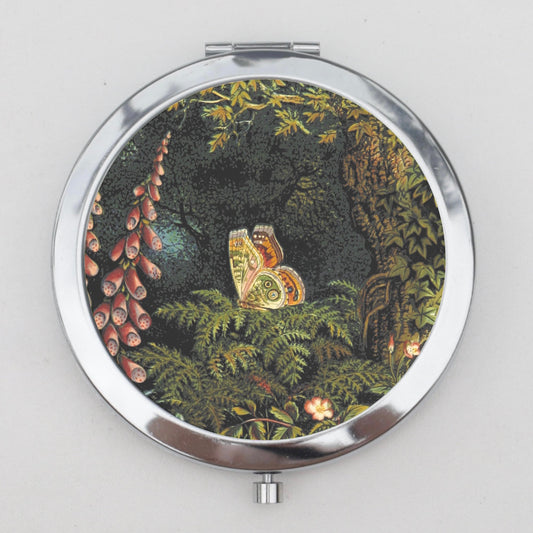 Butterfly Compact Mirror OR Pill Box