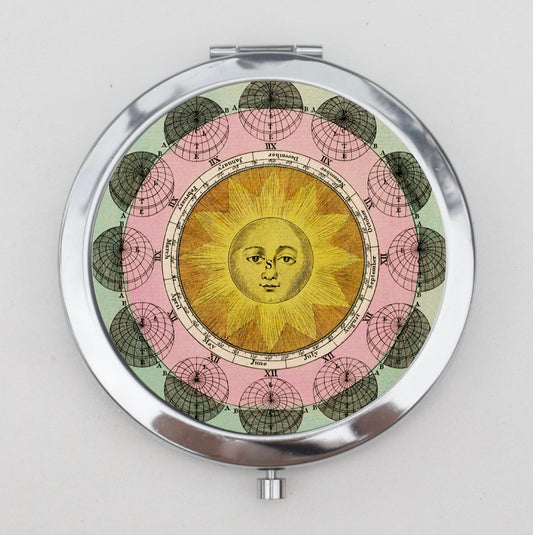 Sun and Moon Phases Compact Mirror OR Pill Box