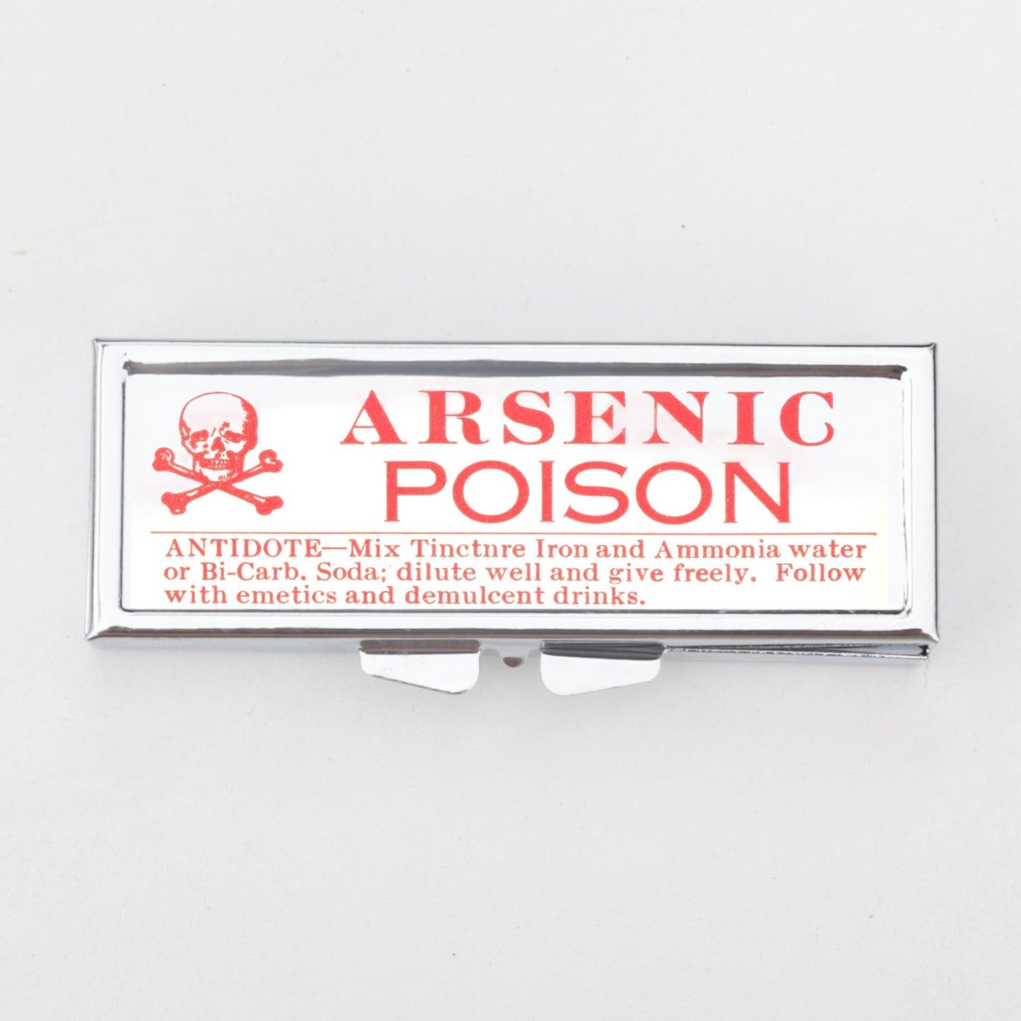 Arsenic Antidote Rectangle Pill Box