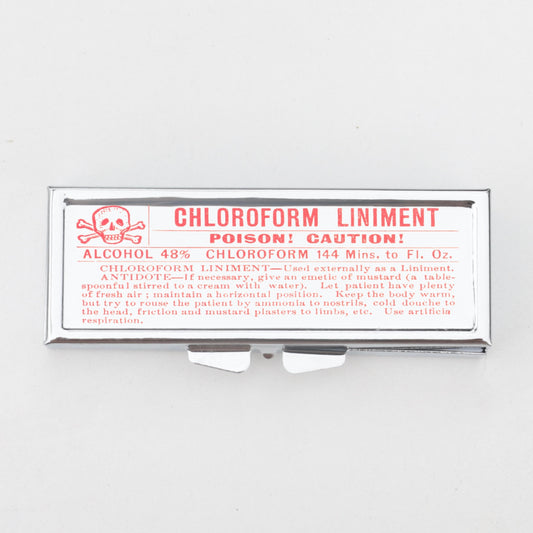 Chloroform Antidote Rectangle Pill Box