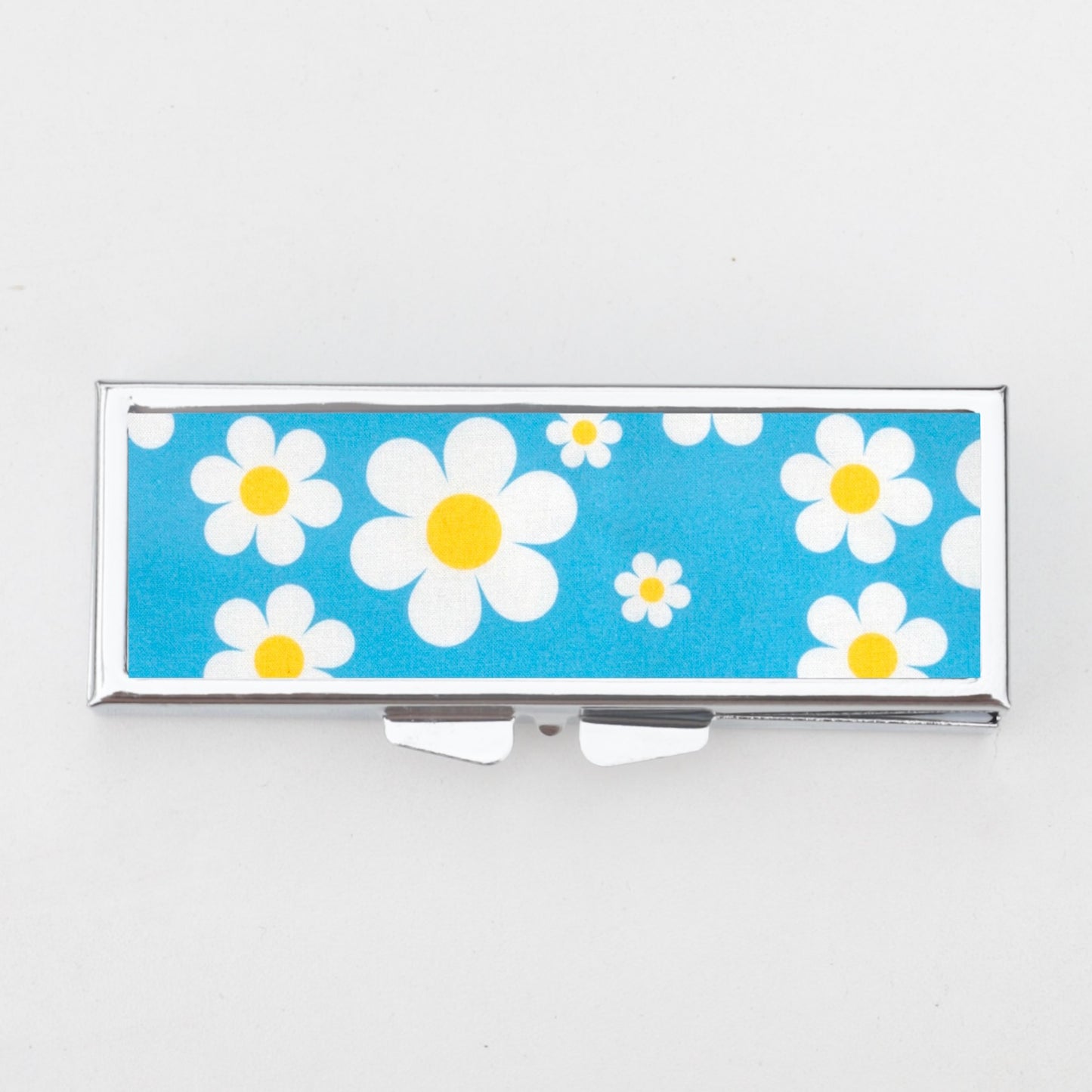 Flower Rectangle Pill Box