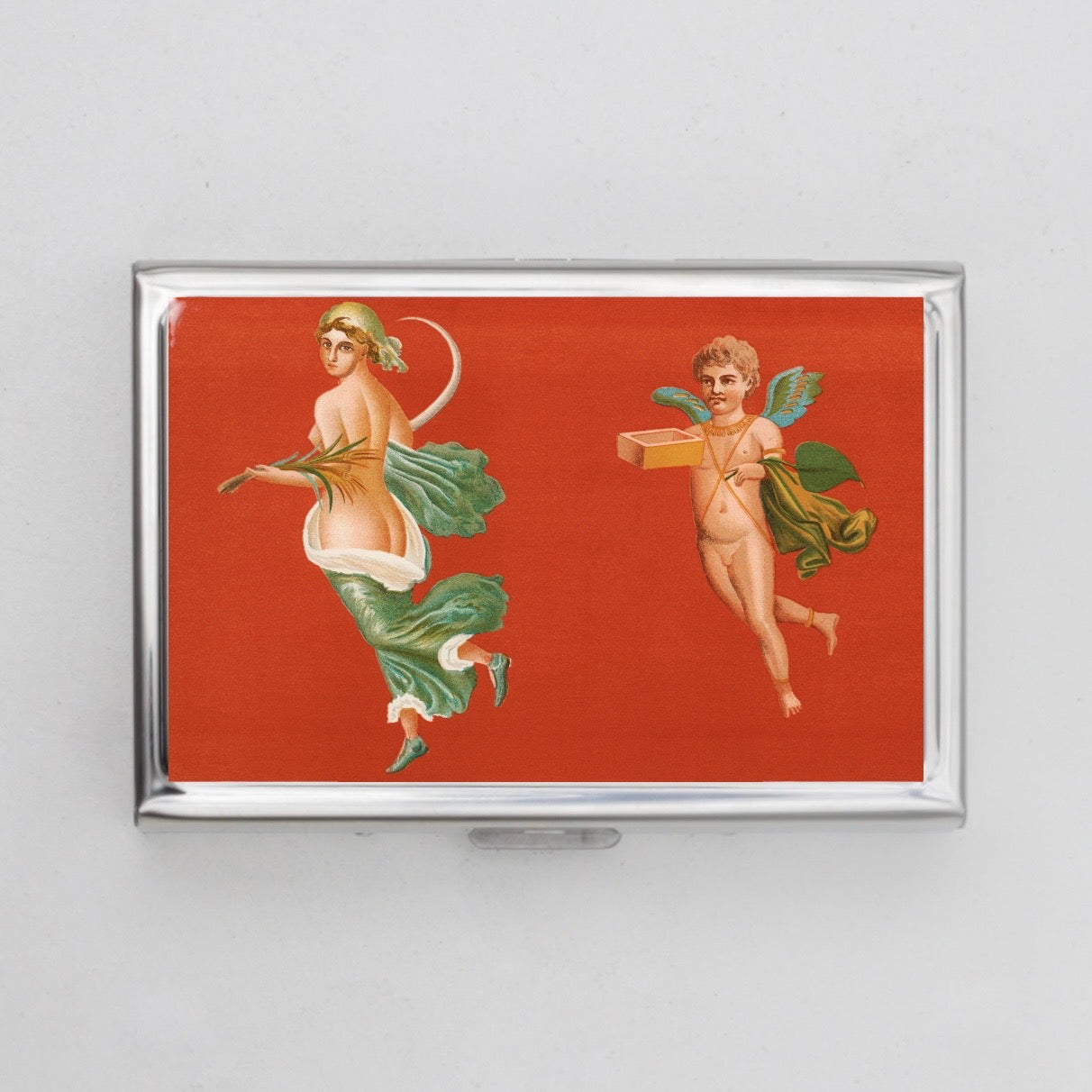 Greek Angels Card Holder OR Cigarette Case