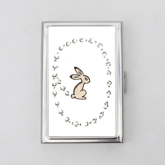 Bunny Illustration Card Holder OR Cigarette Case