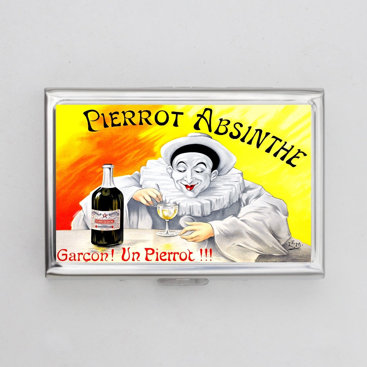 Pierrot Absinthe Card Holder OR Cigarette Case