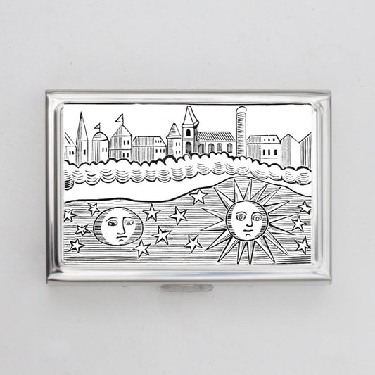 Sun, Moon, and Castle Card Holder OR Cigarette Case