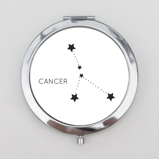 Cancer Compact Mirror OR Pill Box