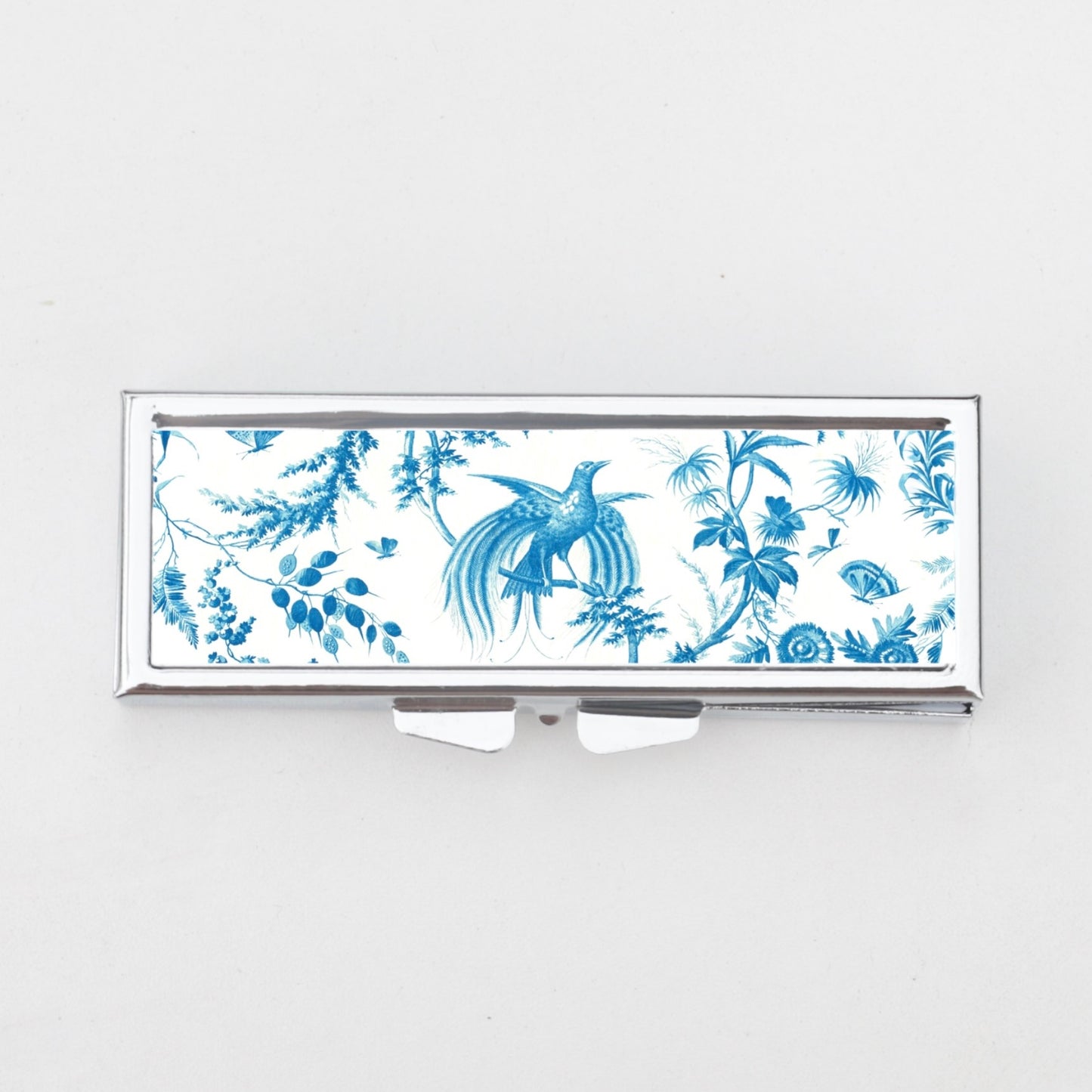 Blue Birds Rectangle Pill Box