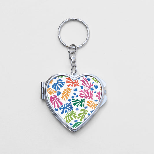 The Sheaf Heart Shaped Mirror KeyChain