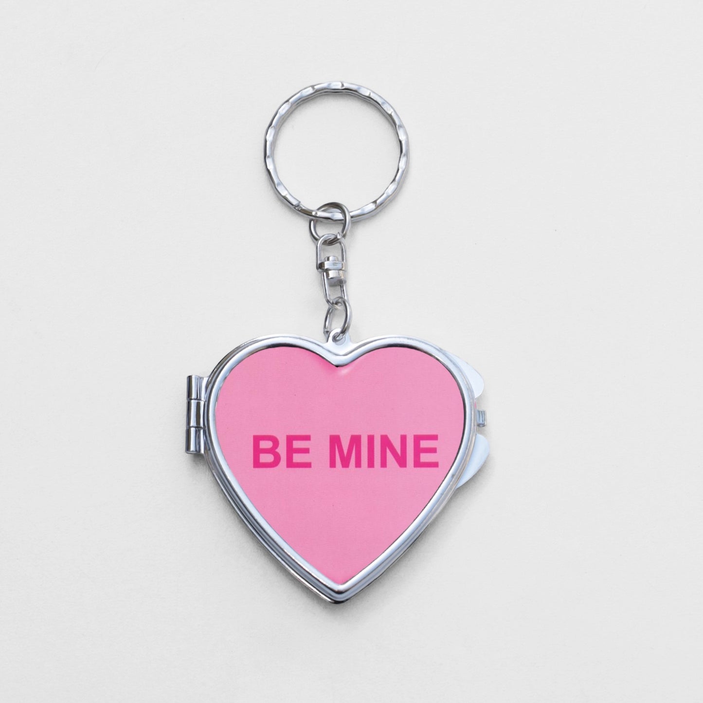 Be Mine Heart Shaped Mirror KeyChain