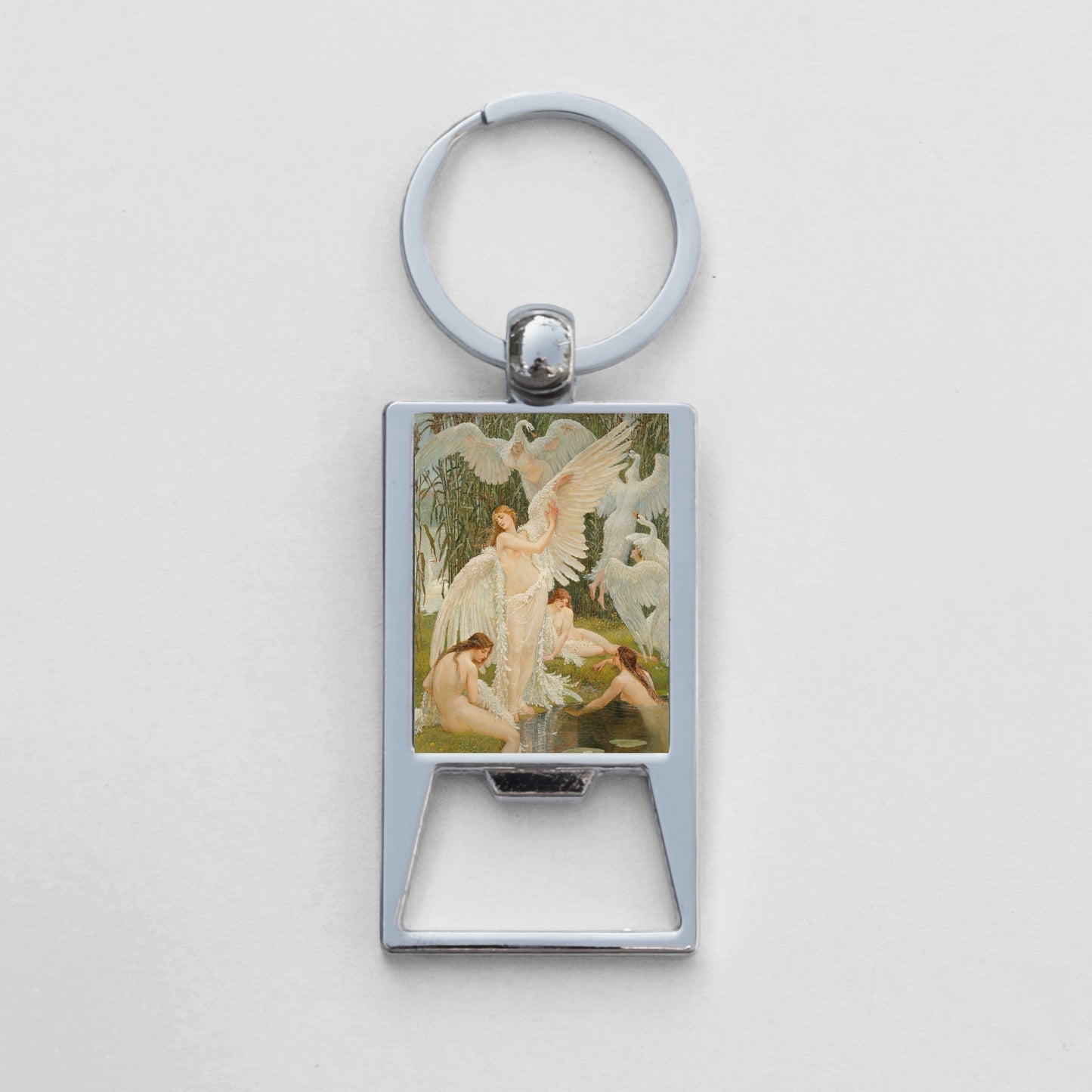 Swan Maidens Keychain Bottle Opener