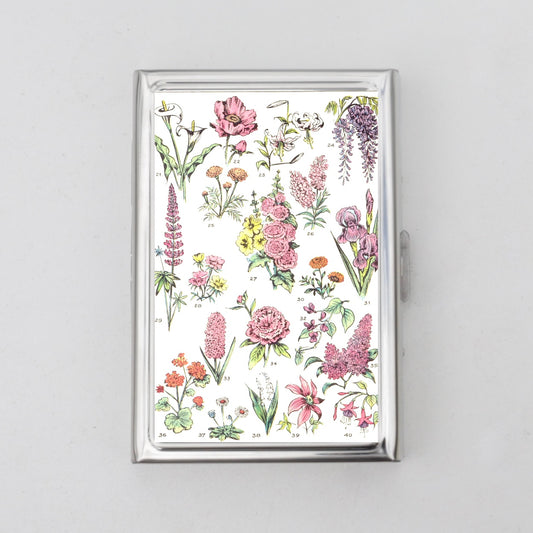 Flower Chart Card Holder OR Cigarette Case