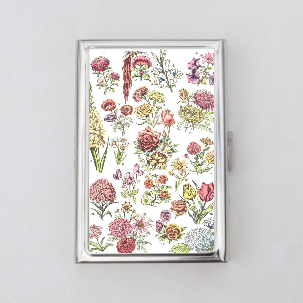 Flower Chart Card Holder OR Cigarette Case