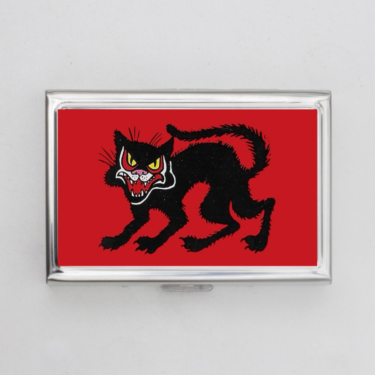 Black Cat Card Holder OR Cigarette Case