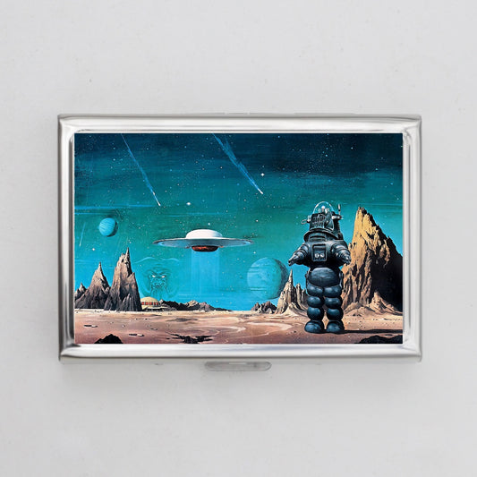 Space Scene Card Holder OR Cigarette Case