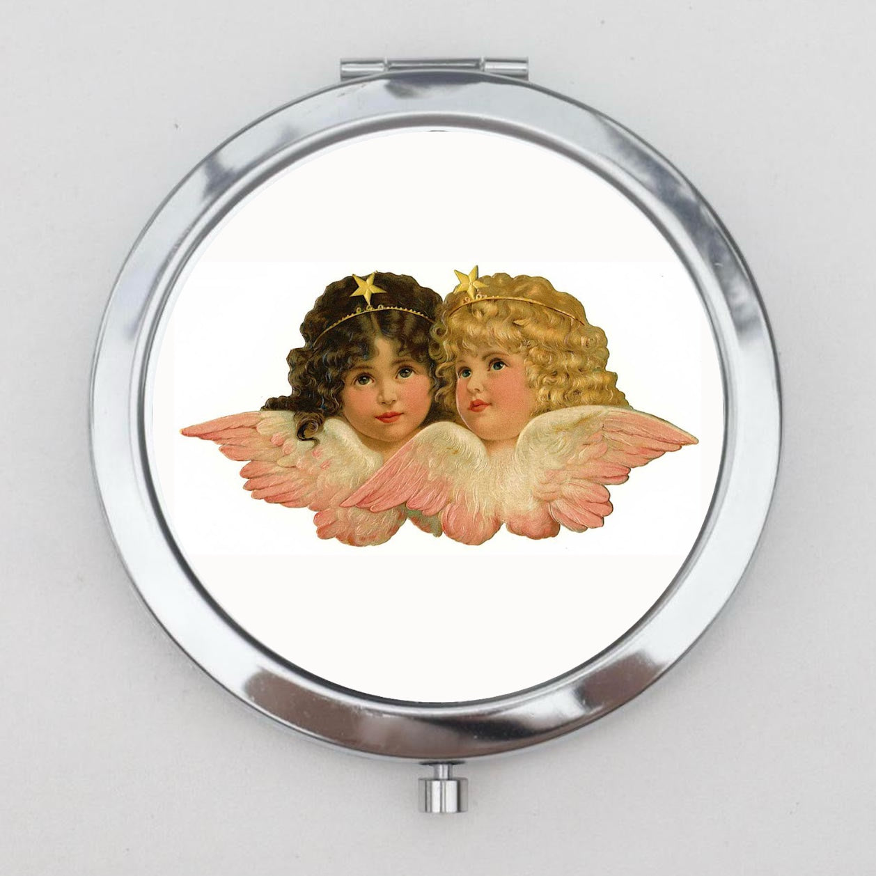 Cherubs Compact Mirror OR Pill Box