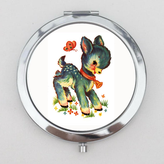 Baby Deer Compact Mirror OR Pill Box