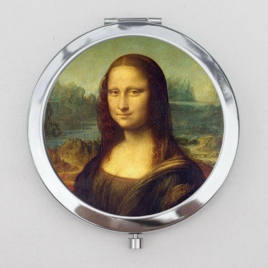 Mona Lisa Compact Mirror OR Pill Box