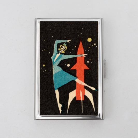 Russian Matchbox Artwork Card Holder OR Cigarette Case