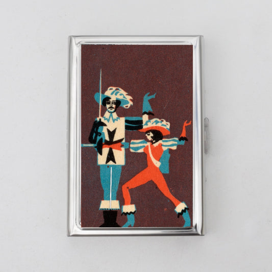 Russian Matchbox Artwork Card Holder OR Cigarette Case