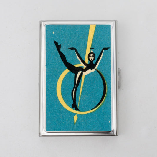 Russian Matchbox Artwork Card Holder OR Cigarette Case