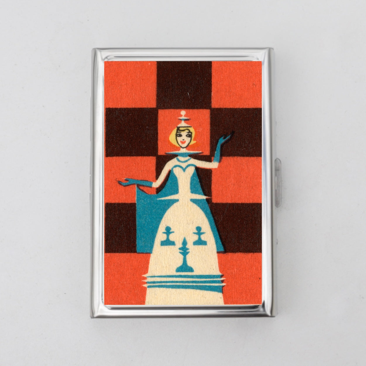 Russian Matchbox Artwork Card Holder OR Cigarette Case