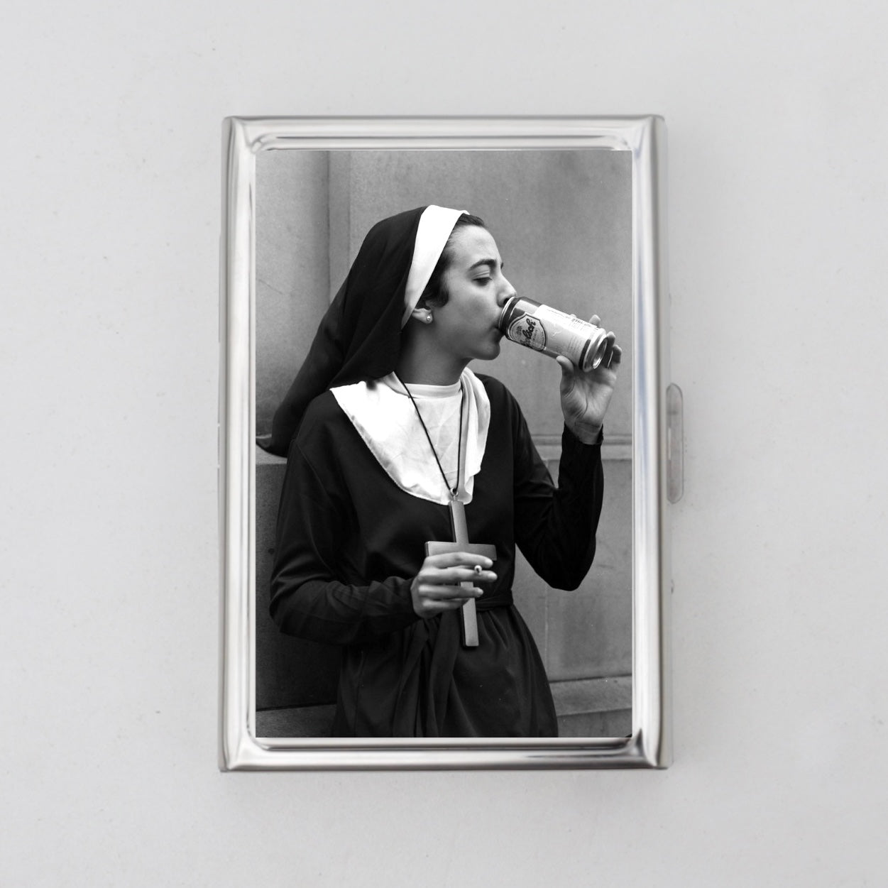 Drinking Nun Card Holder OR Cigarette Case