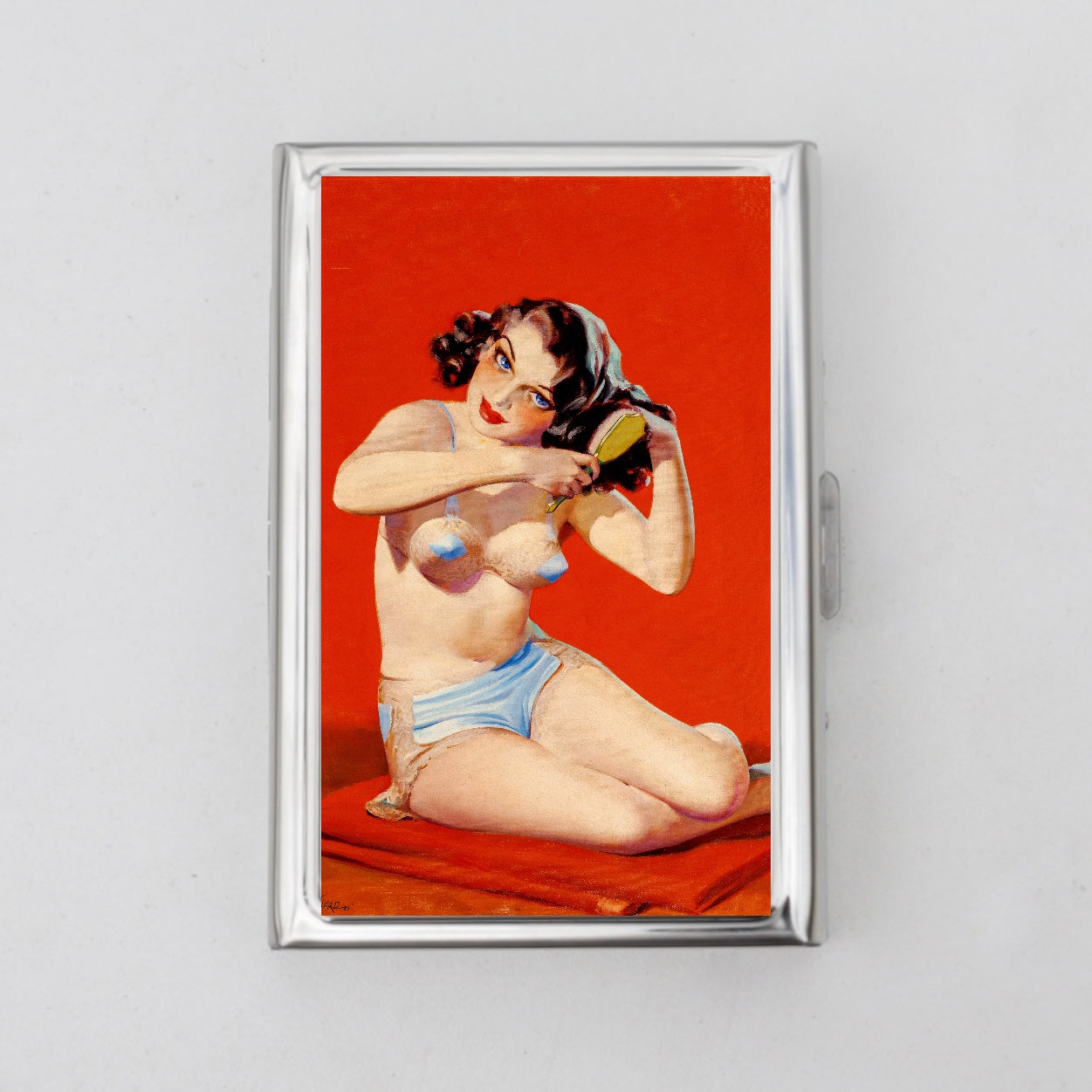 Pin Up Girl Card Holder OR Cigarette Case