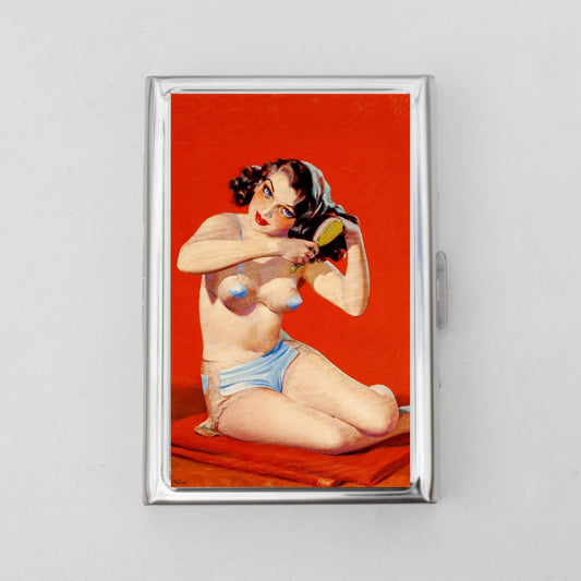 Pin Up Girl Card Holder OR Cigarette Case