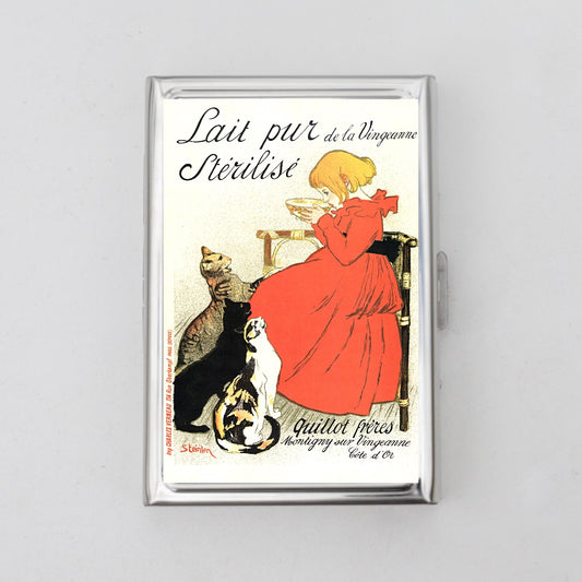 Vintage Advertisement Poster Card Holder OR Cigarette Case