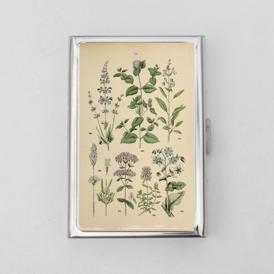 Floral Chart Card Holder OR Cigarette Case