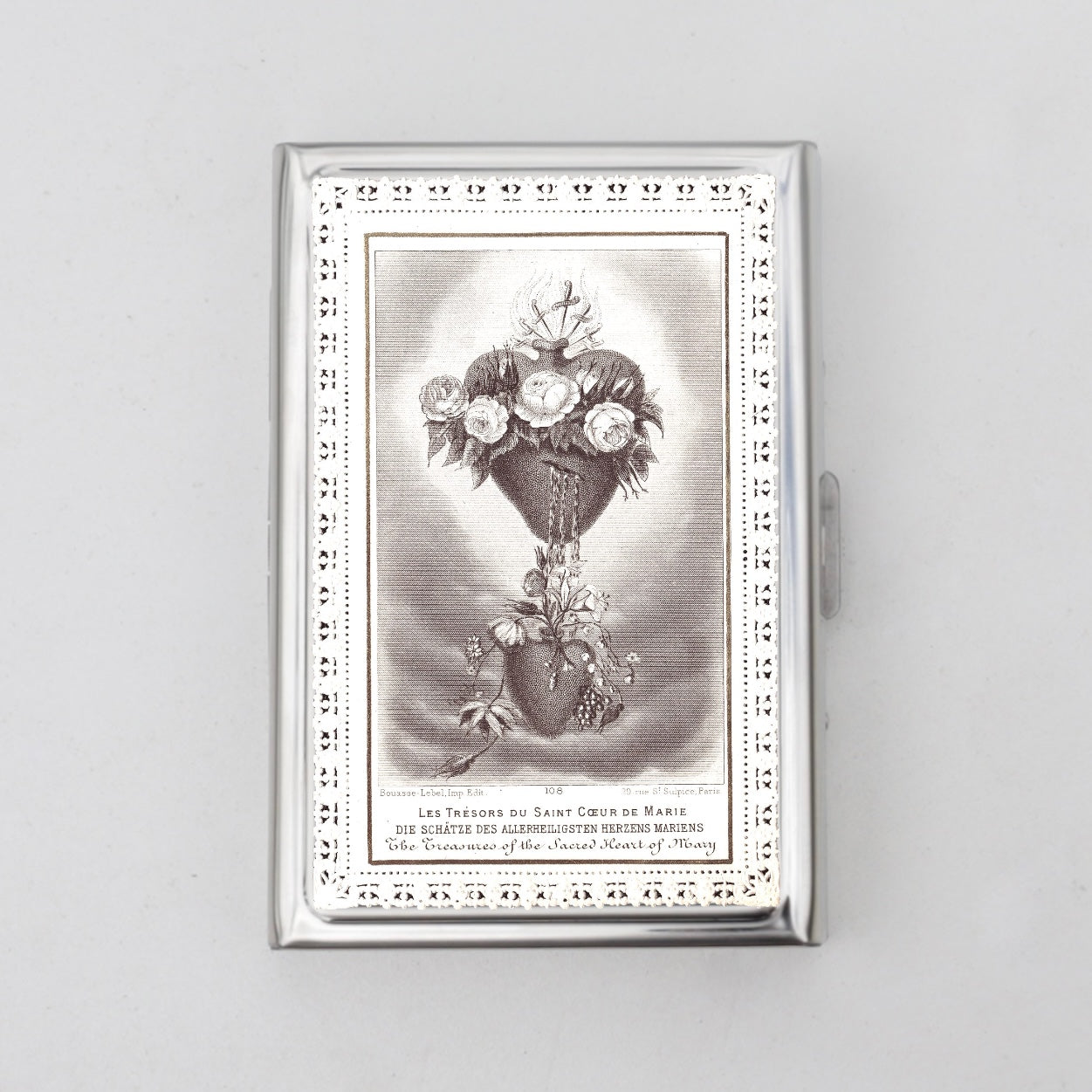 Sacred Heart Card Holder OR Cigarette Case