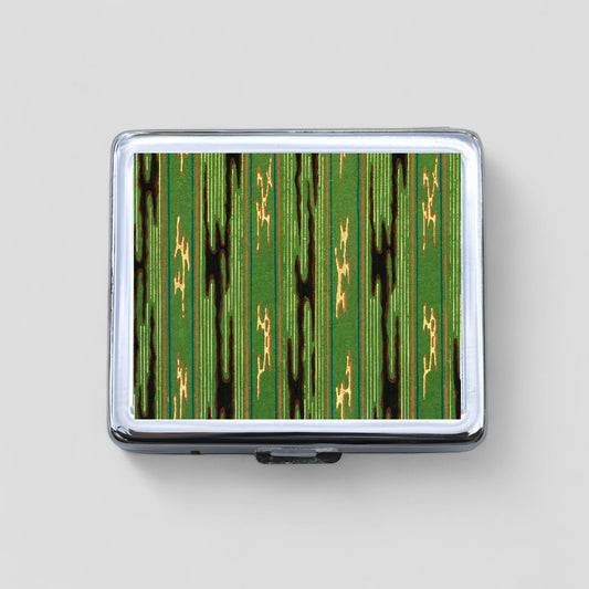 Green Camo Dots 8 Day Pill Box