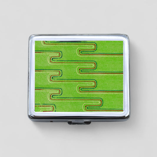 Green Swirl 8 Day Pill Box