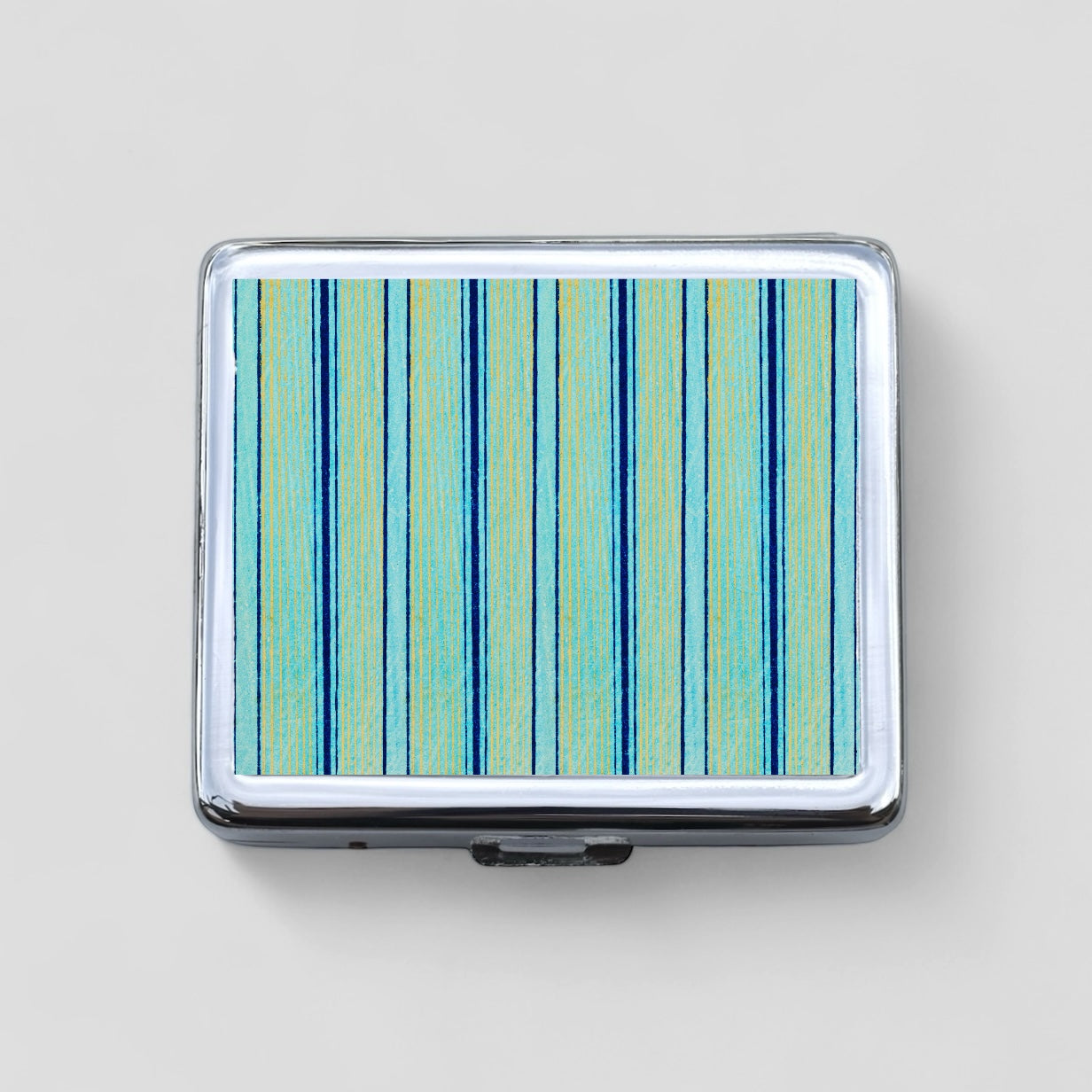 Blue Stripes 8 Day Pill Box