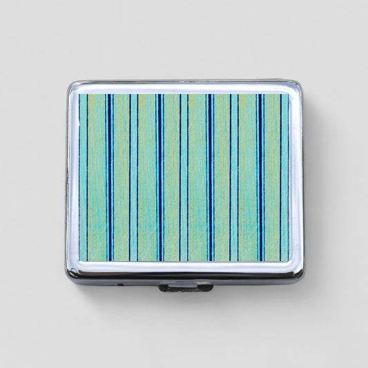 Blue Stripes 8 Day Pill Box